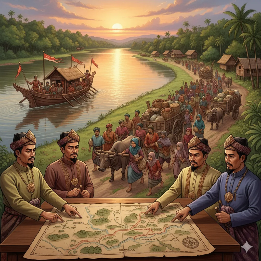Ilustrasi Visual Sungai Siak