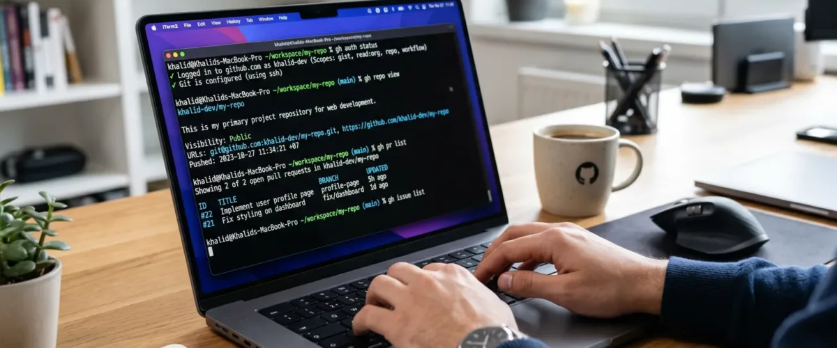 github CLI command Prompt